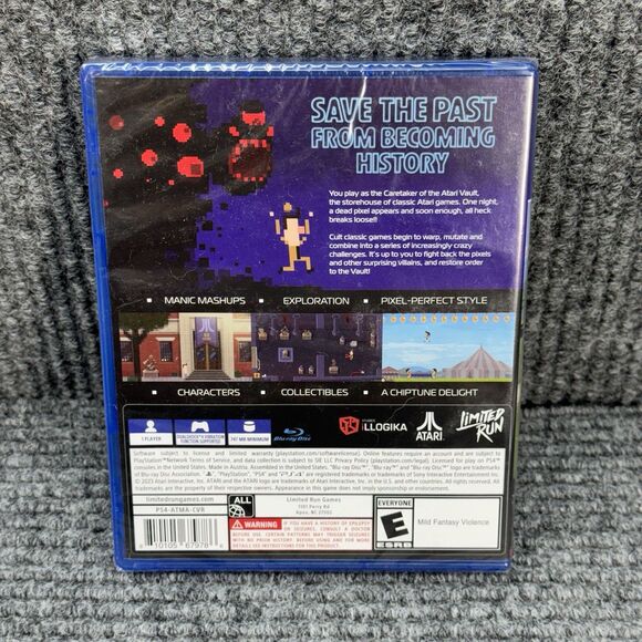 Atari Mania (Sony Playstation 4, PS4) Brand New/ Sealed - Limited Run Games - Picture 2 of 3